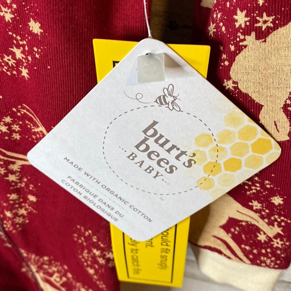 Burt’s Bees Christmas Baby Reindeer Sleeper Size 12 Months NEW - Picture 4 of 8